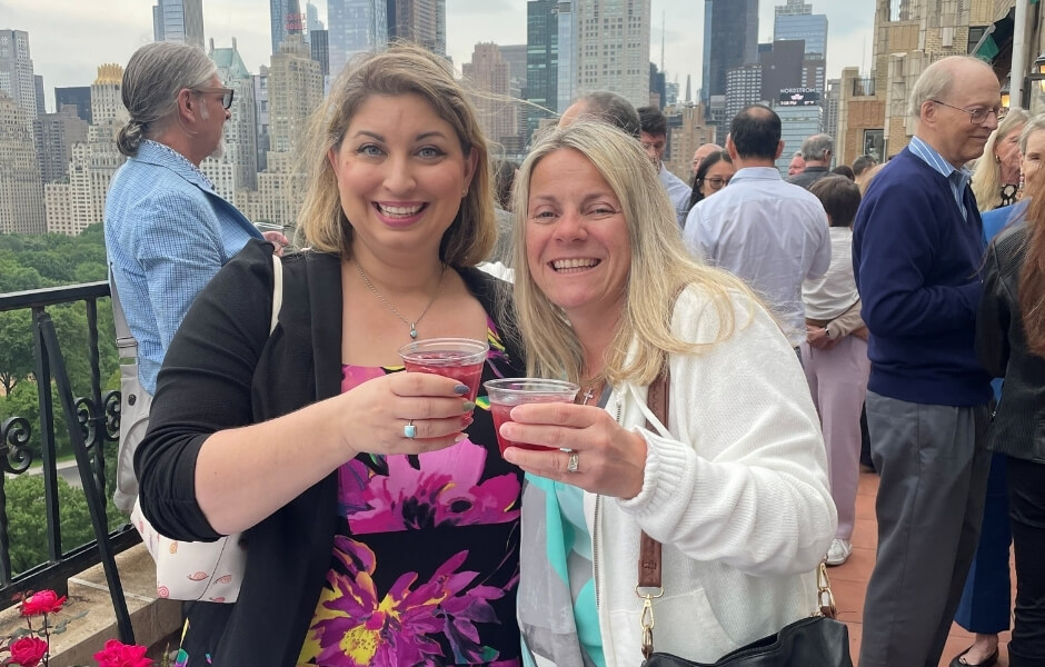 Allison Galland and Stephanie Leverock at a Gallery Systems event