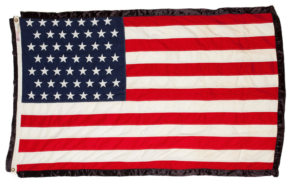 American flag from the Skipper and Joel Sanders Collection at The Sixth Floor Museum at Dealey Plaza