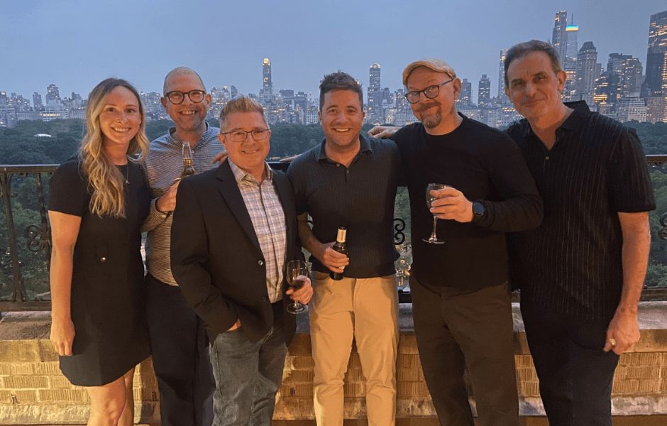 Amy Cardona with the Gallery Systems team in New York