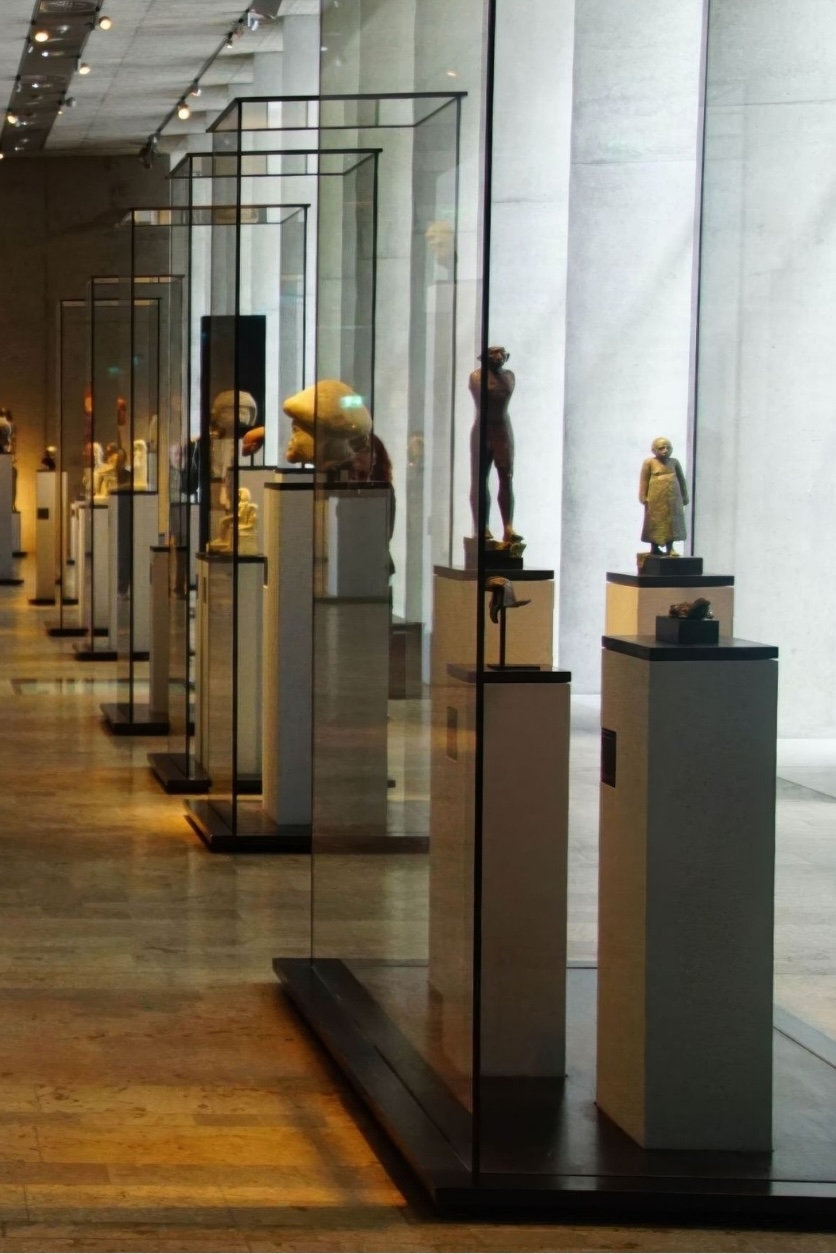 museum collection of small sculptures.