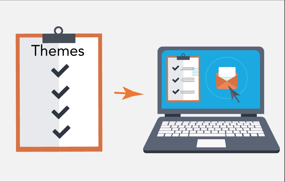 graphic of icons related to digital strategy