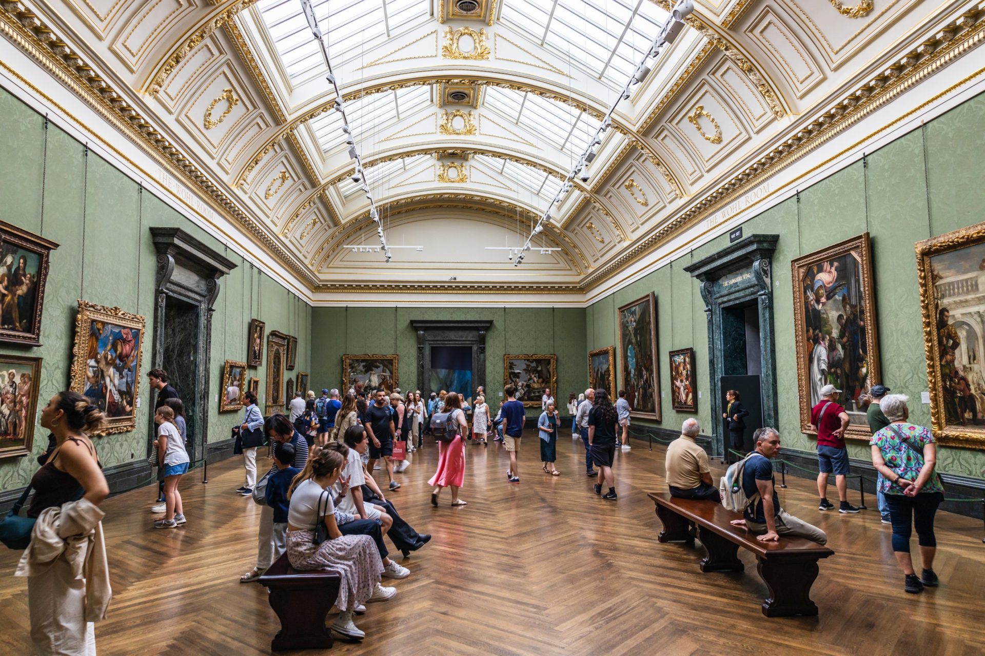 large exhibition room at a museum
