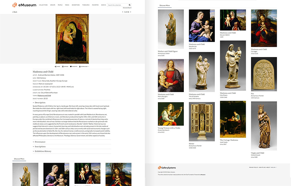 emuseum mockups