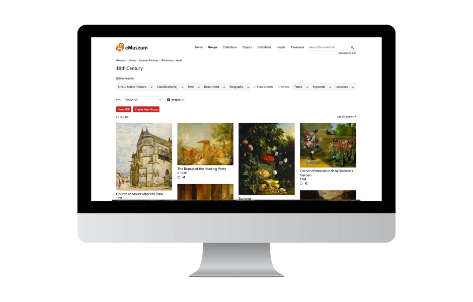 emuseum on a desktop