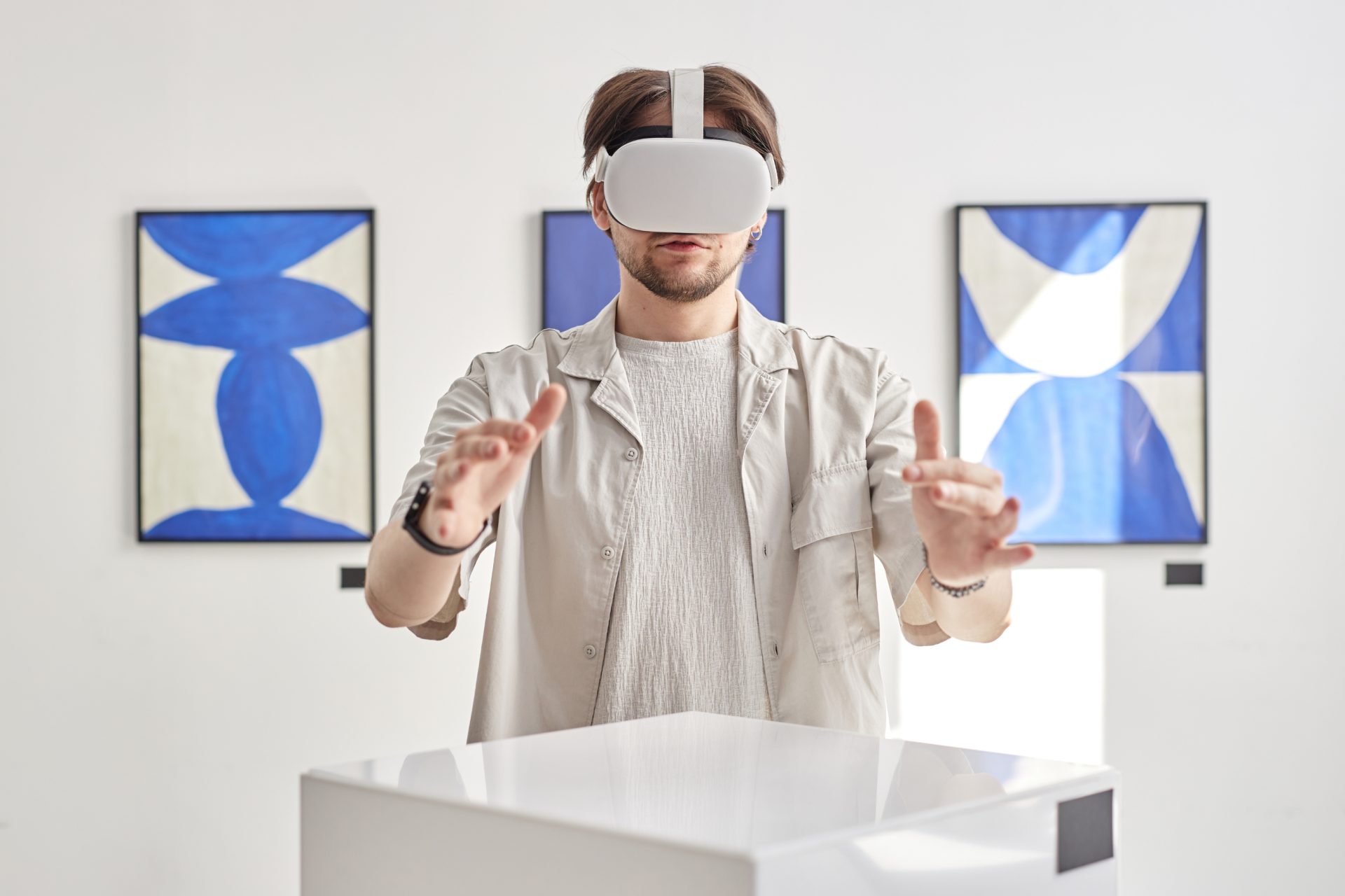 video art piece at a museum