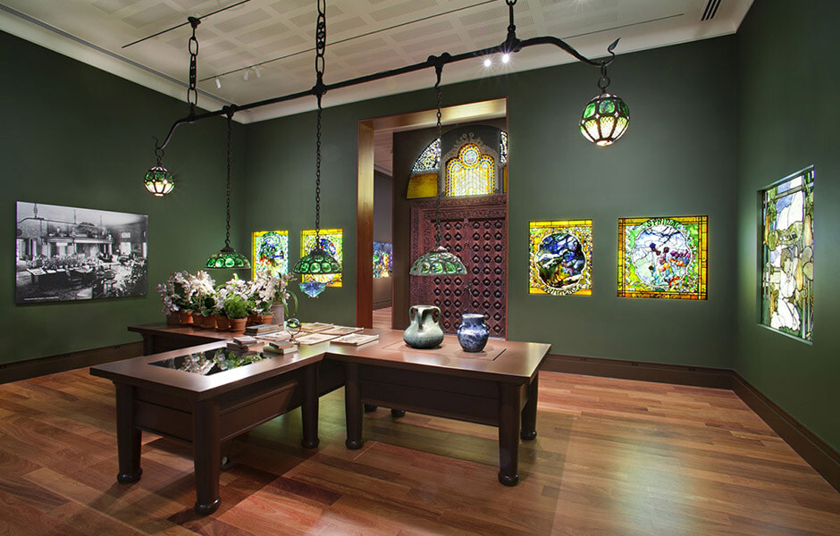 Living room at Louis Comfort Tiffany's Laurelton Hall at The Charles Hosmer Morse Museum of American Art