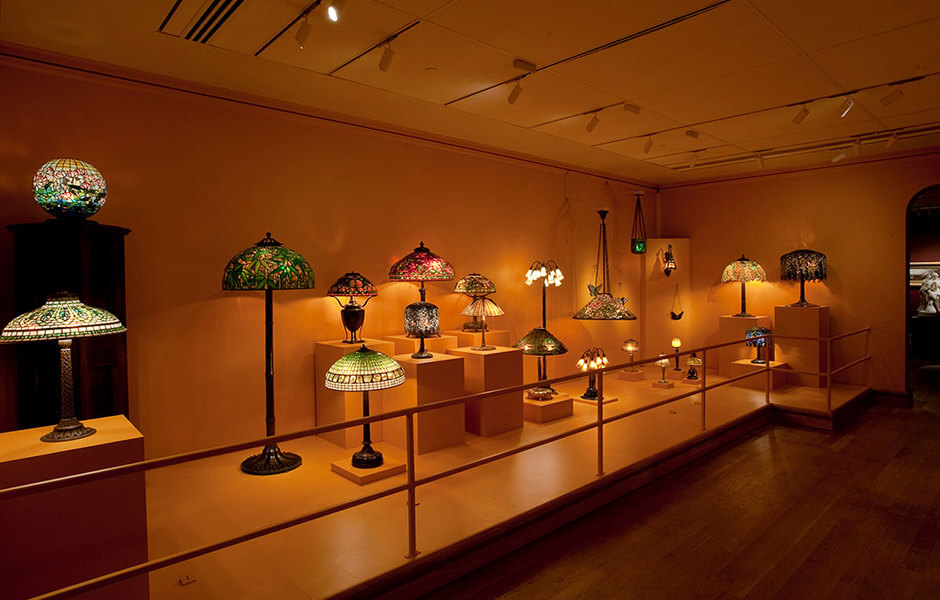 Lamps and Lighting gallery at The Charles Hosmer Morse Museum of American Art