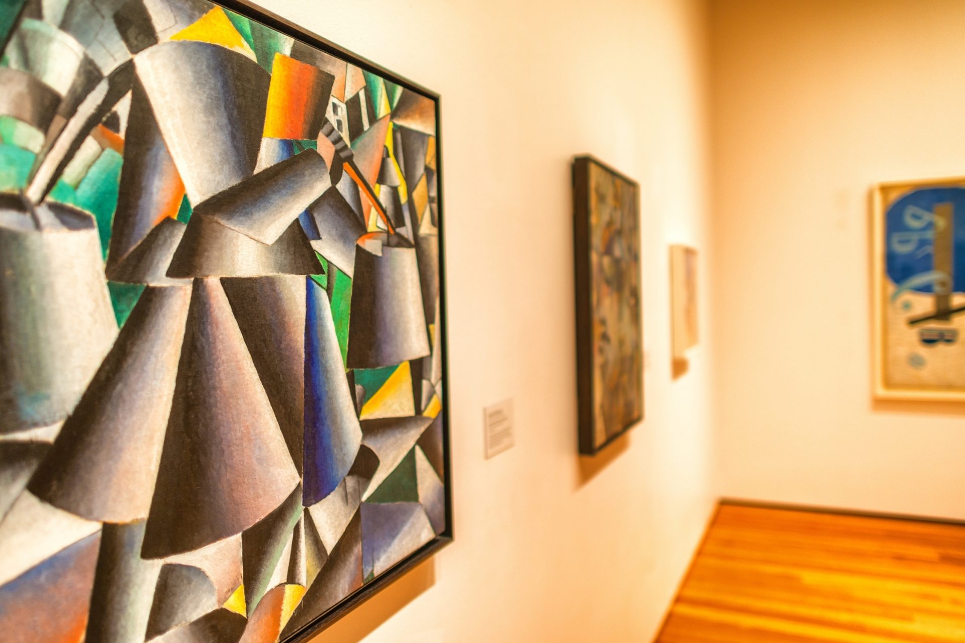 museum collection of modern art featuring paintings.