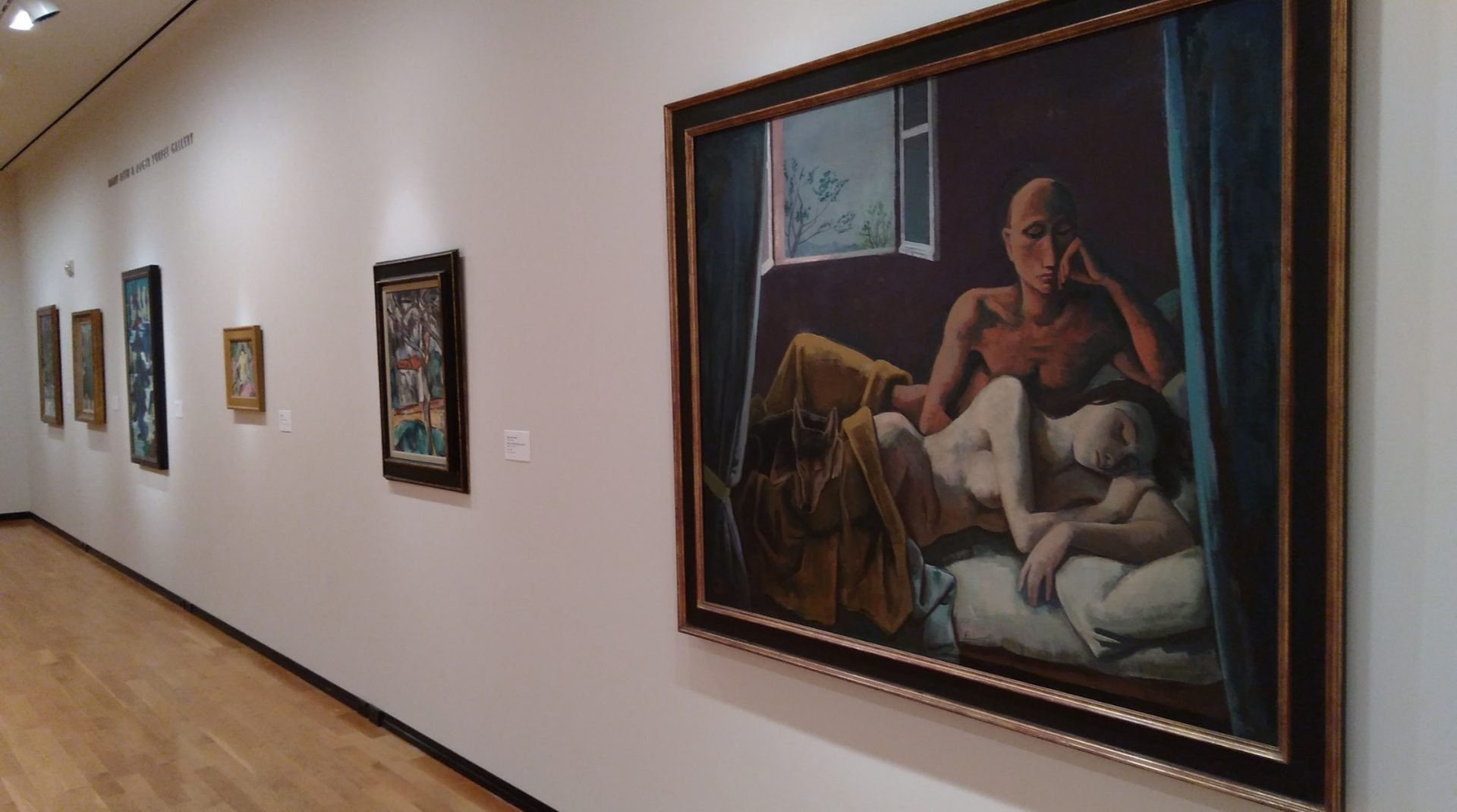 museum fine art collection displayed in an exhibition.