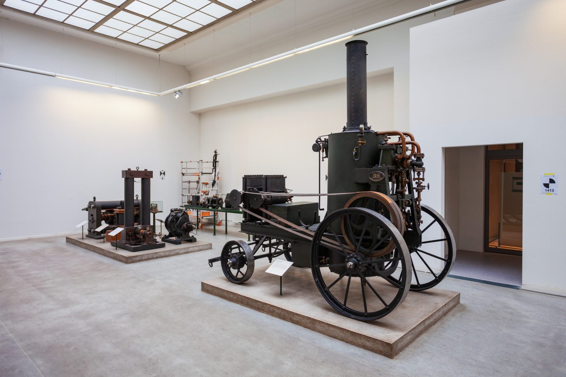 museum showing historic machines.