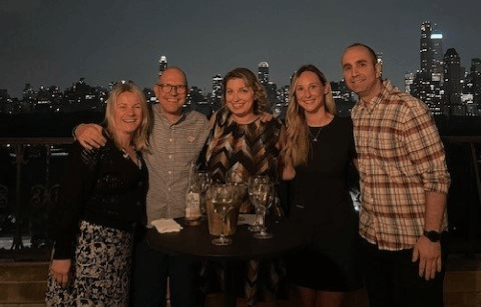 Stephanie Leverock with Gallery Systems colleagues at a Gallery Systems event in New York