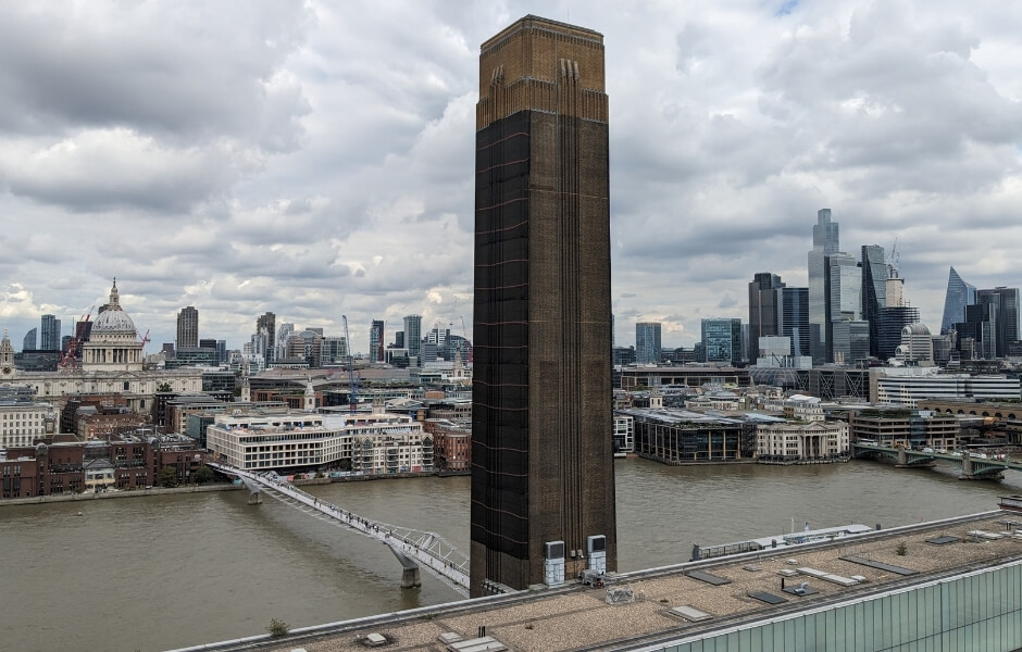 Tate Modern on the bank of the River Thames
