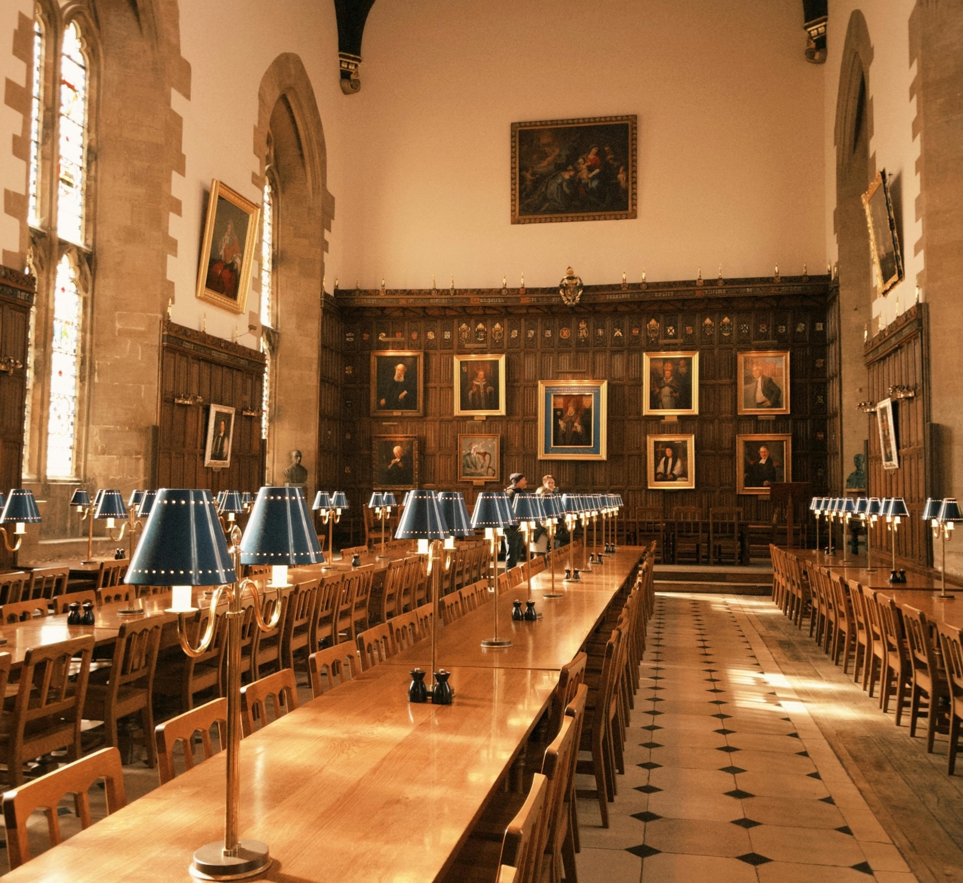 university hall that has on display artworks from their collection.