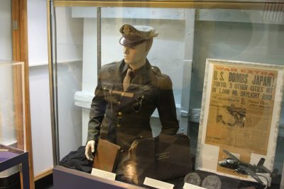 museum with an exhibition of uniforms